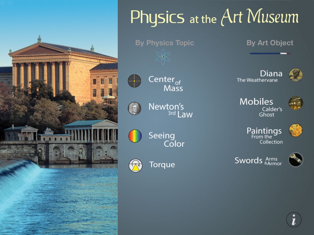 Physics at the Art Museum iPad app